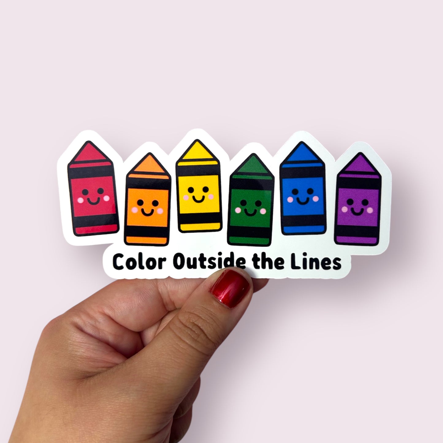 Color Outside the Lines Sticker
