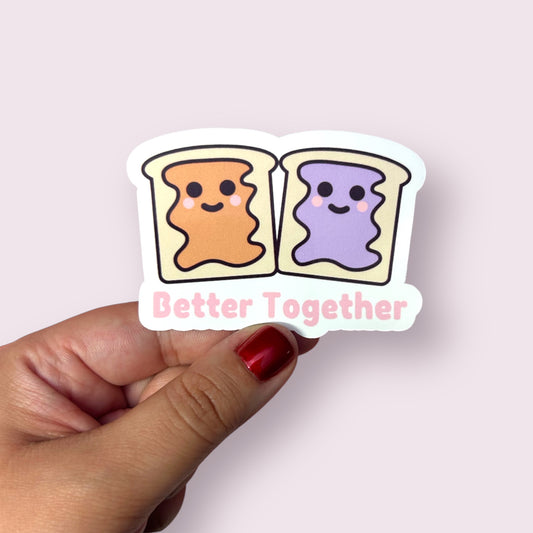 Better Together PB&J Sticker